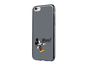 Tpu whooa + black galvanized frame for application iphone 7 mickey mouse