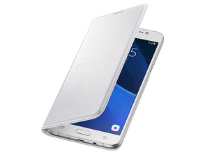 Wallet White Case with Card Holder Samsung Galaxy J7 2016