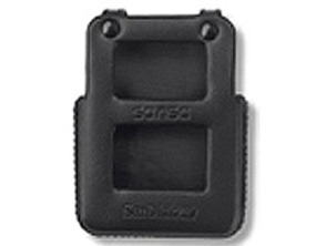 Black Lather Case For Sansa E100