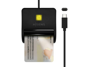 DNI-E USB-C Aisens ASCR-SN03C-BK Black Reader