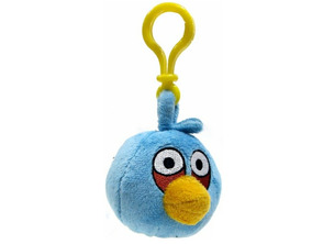 Angry Birds Keychain - Black Blue