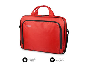 Briefcase Subblip Oxford for Portdates up to 16 " Red