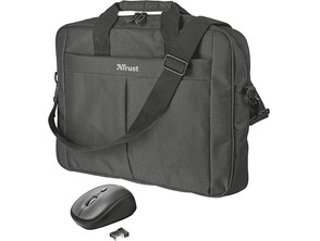 Maletin Trust Primo for laptops up to 16 '' + Black Wireless Mouse