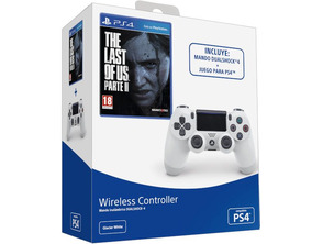 Command Dualshock 4 Glacier White + The Last of Us Part II