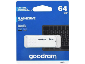 Add to cart USB Goodram 64GB UME2 White USB 2.0 Memory USB Goodram 64GB UME2 White USB 2.0 Memory