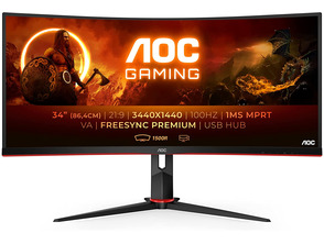 Add to cart AOC CU34G2/BK 34 '' Black Curve LED Monitor AOC CU34G2/BK 34 '' Black Curve LED Monitor