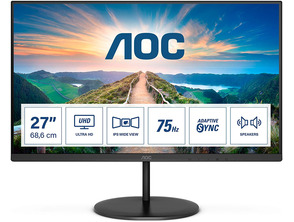 Add to cart AOC Professional Monitor U27V4EA 27 " 4K Multimedia Black AOC Professional Monitor U27V4EA 27 " 4K Multimedia Black