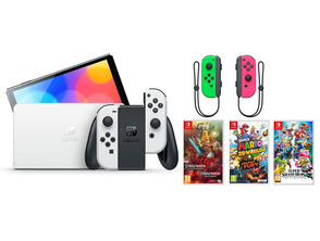 Add to cart Nintendo Switch OLED (Blanca) + 3 Games + Joy Con (Verde/Rosa) Nintendo Switch OLED (Blanca) + 3 Games + Joy Con (Verde/Rosa)