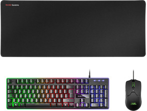 Pack Mars Gaming MCPX Keyboard H-Mech + Mouse + Black Carpeting