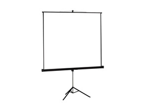 Projection screen with tripod Approx 200x200 Fabric Matte White