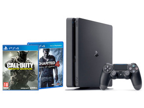 Add to cart Playstation 4 Slim (500Gb) + Call of Duty Infinite Warfare + Uncharted 4 Playstation 4 Slim (500Gb) + Call of Duty Infinite Warfare + Uncharted 4