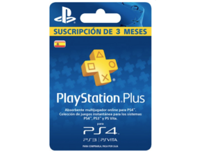 PLAYSTATION PLUS SUSCRIPTION OF 3 MONTHS (PS4 / PS3 / PS VITA)