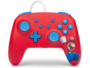Power A Enhanced Wired Controller Woo-Hoo! Mario (Red)