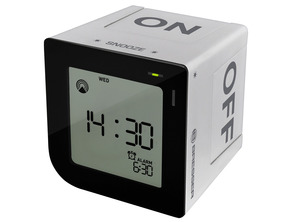 Wrister Bresser Flip Clock RCC Alarm Clock Silver