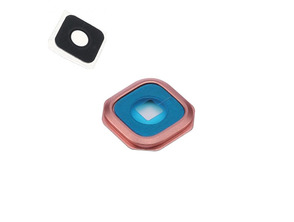 Rear Camera Lens Cover with Sticker+Glass Lens for Samsung Galaxy A7100 Pink