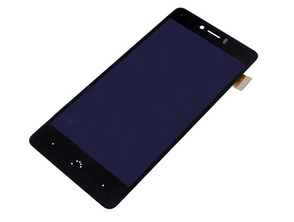 Full Front Replacement BQ Aquaris U Plus Black/Anthracite Grey