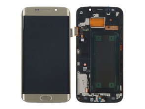 Replacement Full Screen   Frame Samsung Galaxy S6 Edge Gold
