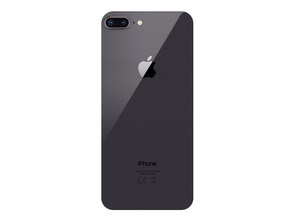 Back Cover with Adhesive (iPhone 8 Plus) Black