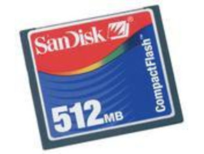 Compact Flash CF SanDisk 512 Mb