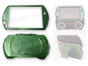 Semi-Metallica Armored Case for PSP Go Green