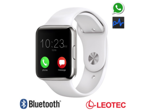Smartwatch Leotec Bluetooth White Pulse