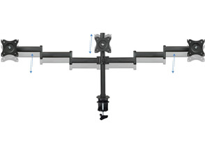 Support 3 TooQ DB1327TN-B Black monitors