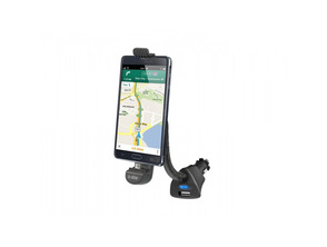 Car Holder Charger with Micro USB for Smartphone Up to 5.5''