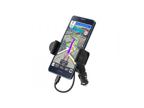 Car holder charger with USB for Smartphones up to 5.5''