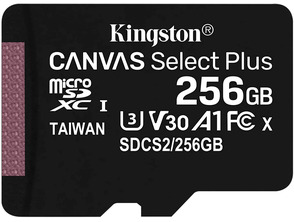 Add to cart Kingston Canvas Select MicroSD XC 256GB Memory Card Kingston Canvas Select MicroSD XC 256GB Memory Card