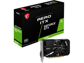 Add to cart MSI GTX 1630 Aero ITX OC 4GB GDDR6 Graphics Card MSI GTX 1630 Aero ITX OC 4GB GDDR6 Graphics Card