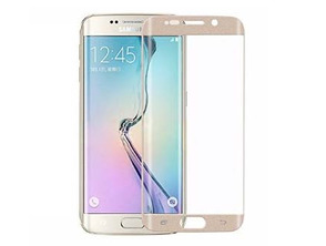 Tempered Glass for Samsung Galaxy 6 Edge Gold