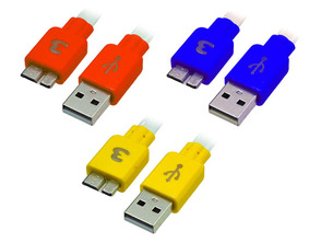 Luminous charge/sync cable for Galaxy Note 3 Black/Green