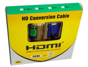 HDMI / VGA adapter with 5m audio