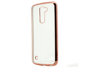 TPU Metal Case LG K10 Pink X-One