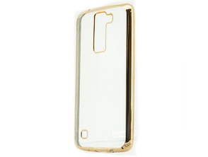 TPU Metal LG K8 Golden Case