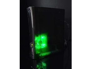 XCM Slim Case Black Knight With Green Led for Xbox 360 Slim 