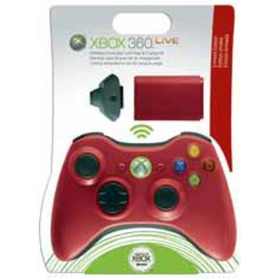 Kit De Juega y Carga Xbox 360 Red (Play & Charge Kit)