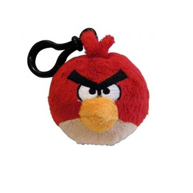 Angry Birds Keychain - Black Red
