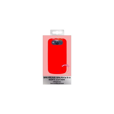 Crystal Case Cover for Samsung Galaxy SIII Red Fluo