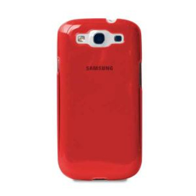 Crystal Case Cover for Samsung Galaxy SIII Red Fluo