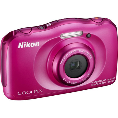 NIKON COOLPIX S33 Rosa KIT Aquatic camera