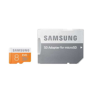 MICRO SD SAMSUNG + ADAPTADOR SD 8GB EVO CLASS 10 (MB-MP08DA / EU)