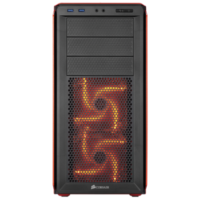 CORSAIR Graphite 230T Windowed Orange Tower
