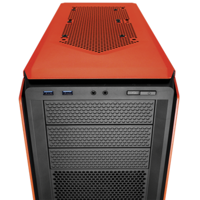 CORSAIR Graphite 230T Windowed Orange Tower