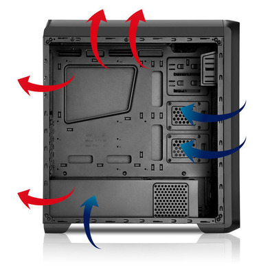 Nox Coolbay ZX LED Red USB 3.0