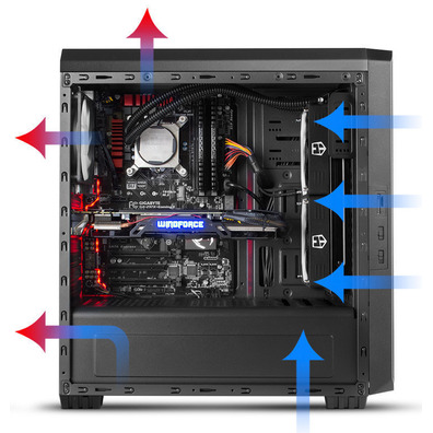 NOX Hummer ZS USB Tower 3.0 Black