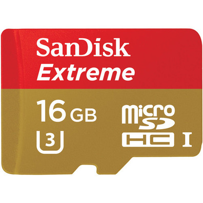 Sandisk MicroSDHC 16GB Class 10 U3