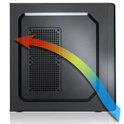 NOX CARTON ATX TITAN. SEMITURE. WITHOUT SOME. USB 3.0. NEGRO