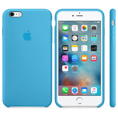 FUND APPLE IPHONE 6S PLUS SILICONA AZUL