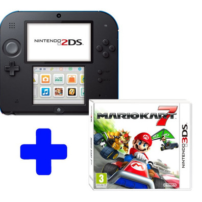 Nintendo 2DS Blue + Mario Kart 7